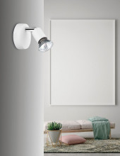 Nova Luce BASE Deckenleuchte GU10 Weiß 8x6,7x10,9cm dimmbar 661001