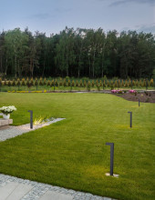 Nova Luce APOLLO LED Wegeleuchte Grau 5W IP54 Warmweiss 9x15x80cm 713311