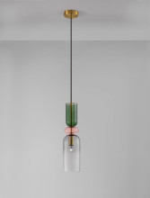 Nova Luce MURANO Pendelleuchte E14 Gold 198x10,8cm dimmbar 9009236