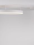 Nova Luce MOTIF LED Pendelleuchte Weiß 50W Warmweiss 80x1,2x18cm dimmbar 9063605