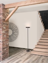 Nova Luce VITI LED Stehlampe Schwarz 18W Warmweiss 30x30x170cm 9155182