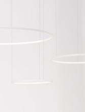 Nova Luce PURPLE LED Pendelleuchte Weiß 80W Warmweiss 150x130cm dimmbar 9210313