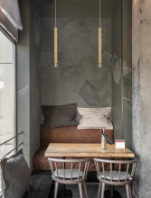 Nova Luce NORWAY Pendelleuchte E27 Gold 180x4,5cm dimmbar 9287947