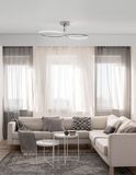 Nova Luce FUNGO LED Deckenleuchte Chrom 47W Warmweiss 98x39,5x26cm dimmbar 9357085