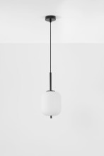 Nova Luce LATO Pendelleuchte E14 Schwarz 120x16,5cm dimmbar 9624075