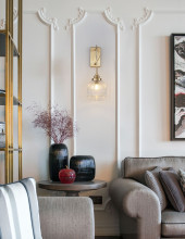 Nova Luce MOND Wandleuchte E14 Gold 18x27,5x40cm dimmbar 9738200