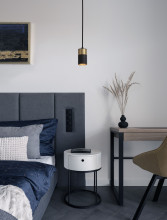 Nova Luce PONGO Pendelleuchte GU10 Schwarz 160x5,6cm dimmbar 9911524