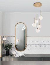 Nova Luce CANTONA Wandleuchte G9 Gold 14,5x11x35cm dimmbar 9960617