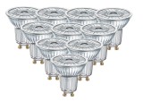 10er-Set Osram GU10 LED Spot Parathom PAR16 4.3W 350Lm 2700K warmweiss Glas