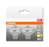 2er Pack Osram LED Spot STAR MR16 V 36° 3.8W warmweiss GU5.3 4058075260276 wie 35W