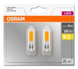 2er-Pack Osram LED BASE PIN 2xG9 2W 200Lm 2700K 4058075360280