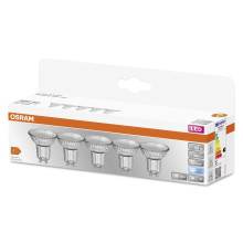 5er-Pack OSRAM LED STAR PAR16 4.3W 840 GU10 Spot, Strahler 350lm 4000K neutralweiss wie 50W 4058075617742
