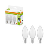 3er-Pack OSRAM LED Kerze E14 Classic matt B40 4.9W 470lm Neutralweiss 4000K wie 40W 4099854534225