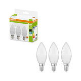 3er-Pack OSRAM LED Kerze E14 Classic matt B60 7.5W 806lm Neutralweiss 4000K wie 60W 4099854534324