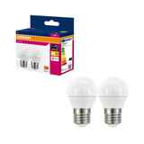 2er-Pack OSRAM LED Lampe E27 Value Classic P matt P40 4.9W 470lm Warmweiss 3000K wie 40W 4099854546686