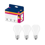 3er-Pack OSRAM LED Lampe E27 Classic Filament matt A60 7W 806lm Warmweiss 2700K wie 60W 4099854555596