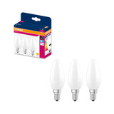 3er-Pack OSRAM LED Kerze E14 Classic Filament matt B60 7W 806lm Neutralweiss 4000K wie 60W 4099854557200