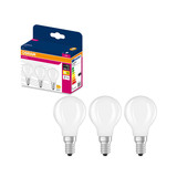 3er-Pack OSRAM LED Lampe E14 Classic Filament matt P60 7W 806lm Warmweiss 2700K wie 60W 4099854557262