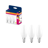 3er-Pack OSRAM LED Kerze E14 Classic Filament matt B25 1.8W 250lm Warmweiss 2700K wie 25W 4099854557323