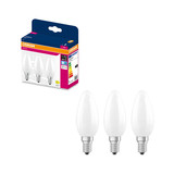 3er-Pack OSRAM LED Kerze E14 Classic Filament matt B25 1.8W 250lm Neutralweiss 4000K wie 25W 4099854557347