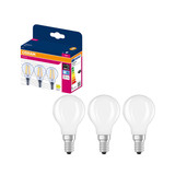 3er-Pack OSRAM LED Lampe E14 Classic Filament P75 7.5W 1055lm Neutralweiss 4000K wie 75W 4099854560880