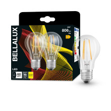 2er-Pack Bellalux E27 LED Lampe 7W 806Lm warmweiss 2700K wie 60W 4058075164857