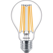 Philips LED Lampe LEDbulb 17W E27 A67 klar Filament 2452Lm warmweiss 2700K wie 150W