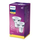 2er-Set Philips LED Strahler Classic 4.6W warmweiss GU10 36° 8718699693787