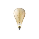 Philips große Giant A160 Gold-Glühbirne LED Lampe E27 dimmbar 7W 470lm extra-warmweiss 1800K wie 40W