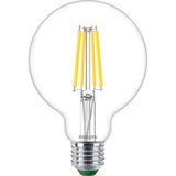 Philips Globe Lampe LED G95 E27 4000K klar Ultra Effizient 4W 840lm neutralweiss 4000K wie 60W