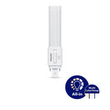 Philips LED Kompaktlampe PL-C G24d 2-Pin CorePro KVG + 230V 8,9W 1300lm warm-/neutral-/tageslichtweiss 3000/4000/6500K CCT wie 26W 8721103035059