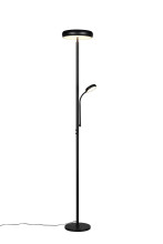 Reality R45741132 Palermo LED Stehleuchte 5W ⌀28cm dimmbar Schwarz Matt CCT einstellbare Lichtfarbe