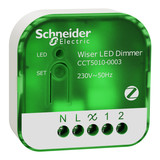 Schneider Electric CCT5010-0003 Wiser UP-Dimmaktor, Schalten und Dimmen, Wiser Home, Quick Home Connect Funkverbindung, 230V AC, 200W, Multiwire, ZigBee