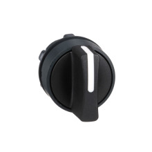 Schneider Electric ZB5AD3 Wahlschalter, Knebelschalter, Frontelement, Harmony XB5, Kunststoff, 22mm, schwarz, 3 Stellungen, rastend