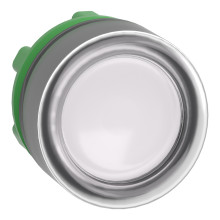 Schneider Electric ZB5AW513 Leuchtdrucktaster, Frontelement, Harmony XB5, Kunststoff, 22mm, weiß, für universelle LED, mit Schutzkappe