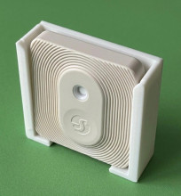 SOIXX Wandhalter für Shelly BLU H&T ZB - Zigbee Temperatur- Feuchtigkeitssensor Weiß Halter