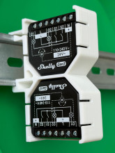 SOIXX Hutschienenhalter für 2 x Shelly Wave, PLUS, Gen3, Gen4 DIN Rail 35 mm Hutschiene Halter