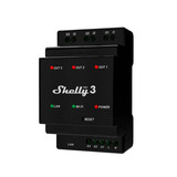 Shelly Pro 3 - 3-Kanal DIN-Schienen Relais, WLAN, LAN, potenzialfrei