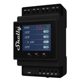 Shelly Pro 4PM - 4-Kanal DIN-Schienen Relais, WLAN, LAN, Messfunktion