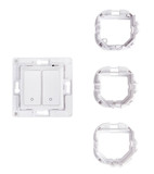 Shelly Wall Switch 2 - Wandtaster 2-fach Einsatz, Weiß