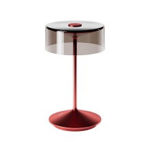 SIGOR Akku-Glasleuchte Numotion 265mm kirschrot Tischleuchte 2,2W FlexMood 2200K/2700K IP54 Ra85 dimmbar