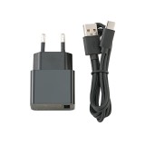 SIGOR Nuindie USB-C Ladekabel inkl Netzteil Ersatzteil Schwarz 1.200mm