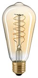 SIGOR 7W SLIM Rustika Filament gold E27 640lm 2500K LED Lampe ST64 VDS