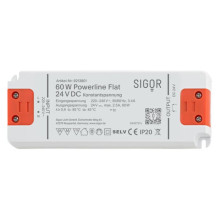 SIGOR LED Netzteil POWERLINE FLAT 60W 24VDC 160x58x18mm 2,08A IP20