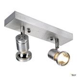SLV 1000266 SOUVEREEN, Wand- und Deckenleuchte alu gebürstet, Spot, max. 75 W