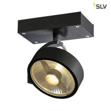 SLV 1000702 KALU 1 QPAR111 Wand- und Deckenleuchte schwarz max. 75W