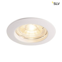 SLV 1000714 PIKA QPAR51 Deckeneinbauleuchte starr weiss max. 50W