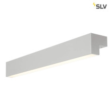 SLV 1001300 L-LINE 60 LED Wand- und Deckenleuchte IP44 3000K 700Lm silbergrau