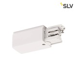 SLV 1001379 Einspeiser für S-TRACK 3P.Schiene Erde links verkehrsweiß