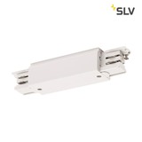 SLV 1001383 Längsverbinder mit Einspeisemöglichkeit für S-TRACK 3P.Schiene verkehrsweiß